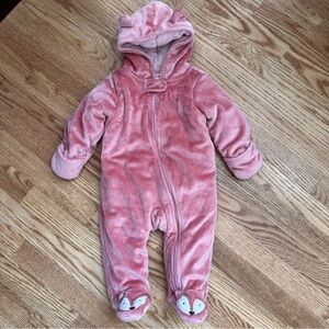 Carter’s Baby Snowsuit Fox‎ Pink Size 9 months